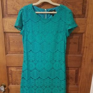 Laundry by Shelli Segal |  Scallop Trim Lace Dress